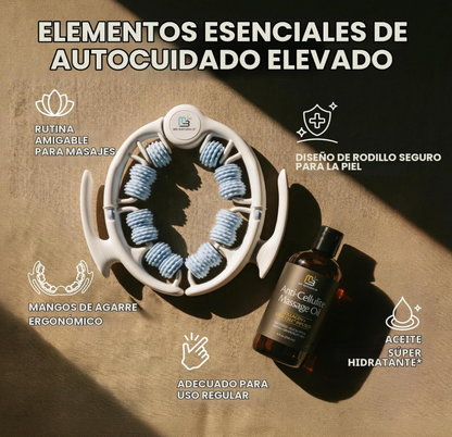 CELLULISSE™ Aceite Anticelulitis + Masajeador Corporal 360°