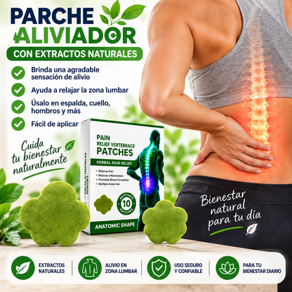 FAJA ORTOPÉDICA LUMBAR + PARCHE ALIVIADOR DE DOLOR