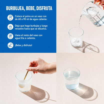MaxCalm Relaxing Drink Mix — Magnesio Citrato + Glicinato, 453g