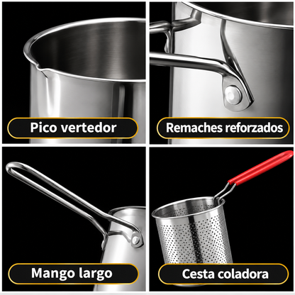 MiniFry™ | Mini Olla Freidora con Cesta Coladora