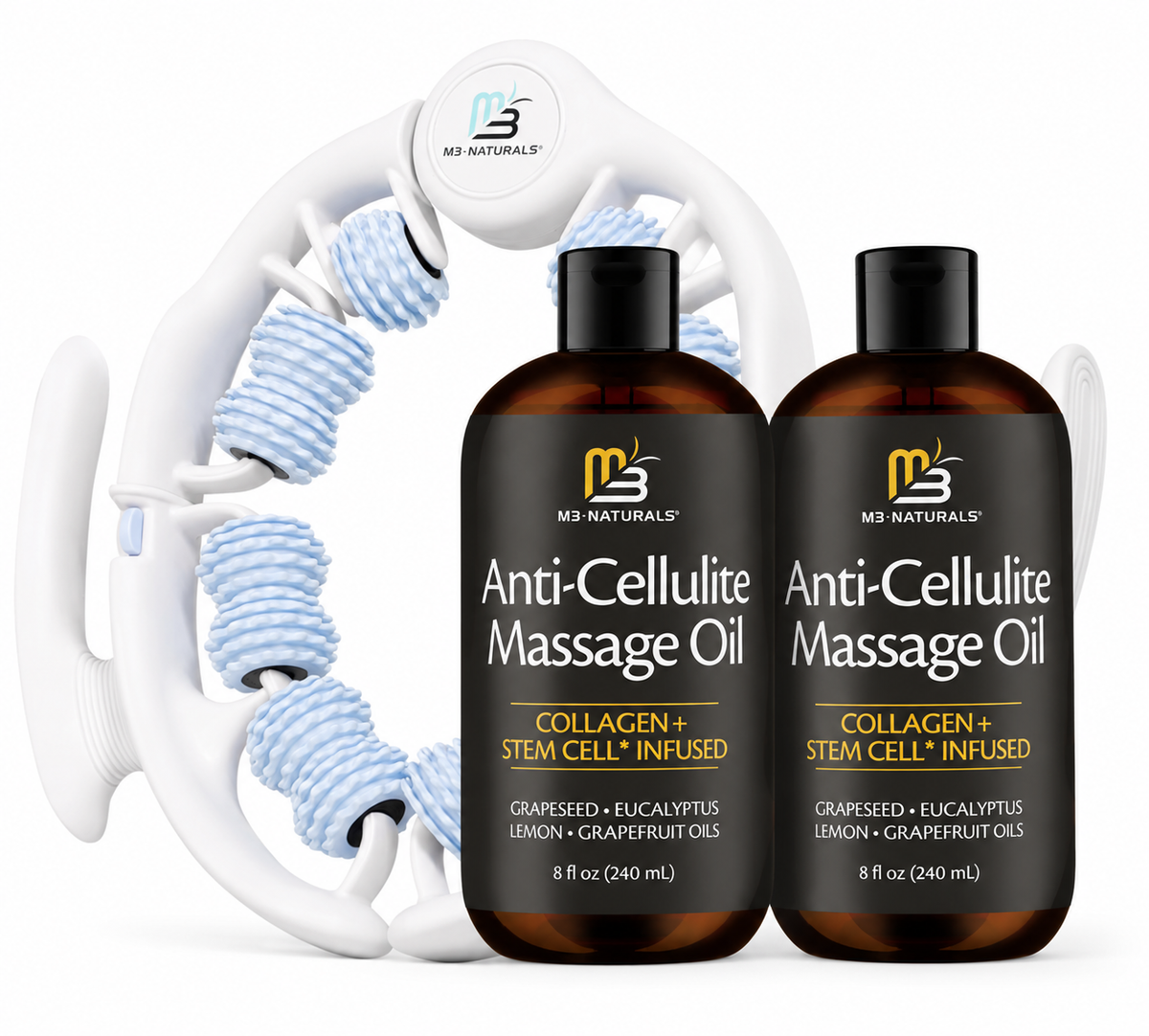 CELLULISSE™ Aceite Anticelulitis + Masajeador Corporal 360°